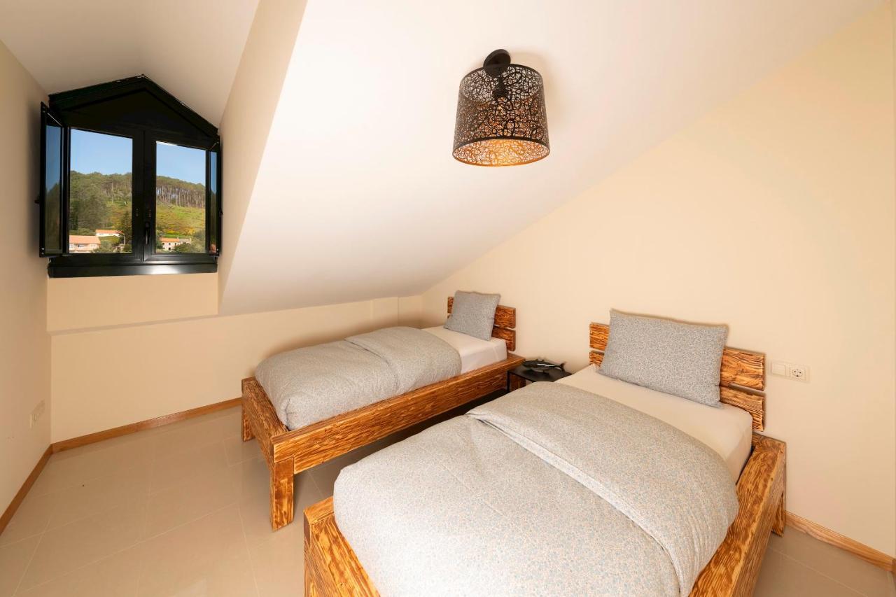 Apartamento Lura De Fisterra Playa De Langosteira En Finisterre Con Vistas Al Mar San Martín de Arriba Kültér fotó